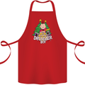 Christmas the Little Drummer Boy Funny Cotton Apron 100% Organic Red