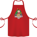 Christmas the Little Drummer Boy Funny Cotton Apron 100% Organic Red