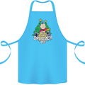 Christmas the Little Drummer Boy Funny Cotton Apron 100% Organic Turquoise