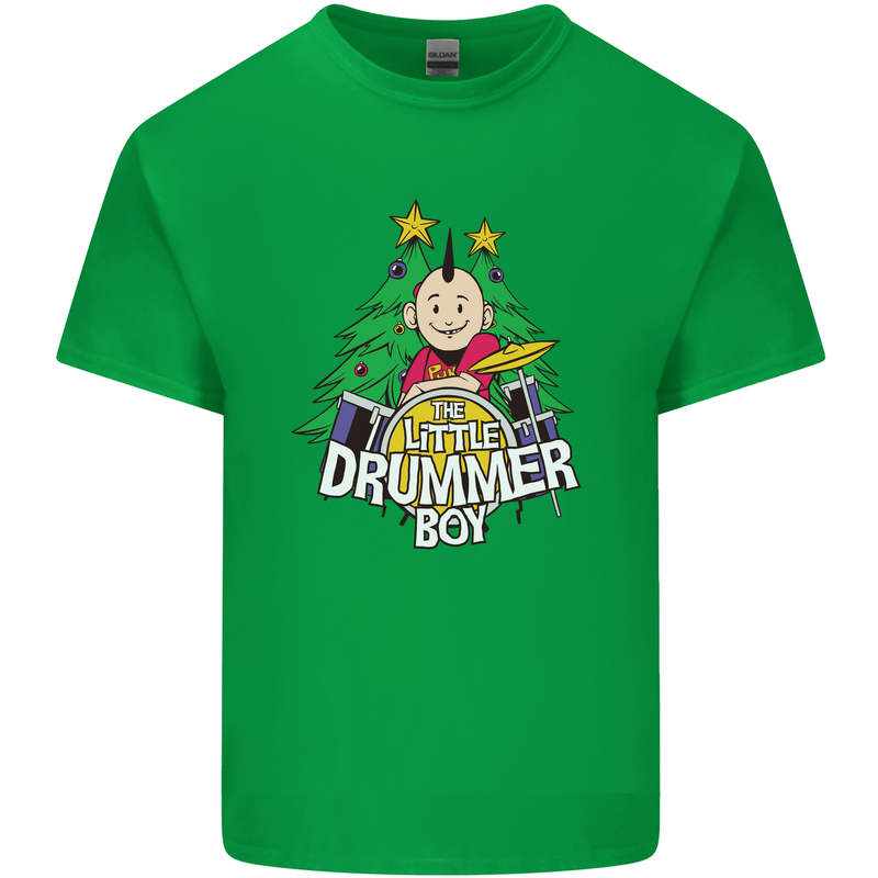 Christmas the Little Drummer Boy Funny Kids T-Shirt Childrens Irish Green