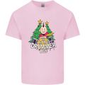 Christmas the Little Drummer Boy Funny Kids T-Shirt Childrens Light Pink
