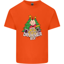Christmas the Little Drummer Boy Funny Kids T-Shirt Childrens Orange