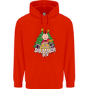 Christmas the Little Drummer Boy Funny Mens 80% Cotton Hoodie Bright Red