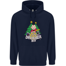 Christmas the Little Drummer Boy Funny Mens 80% Cotton Hoodie Navy Blue