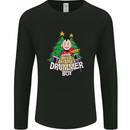 Christmas the Little Drummer Boy Funny Mens Long Sleeve T-Shirt Black