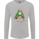 Christmas the Little Drummer Boy Funny Mens Long Sleeve T-Shirt Sports Grey