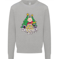 Christmas the Little Drummer Boy Funny Mens Sweatshirt Jumper Sports Grey