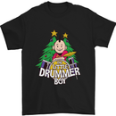 Christmas the Little Drummer Boy Funny Mens T-Shirt Cotton Gildan Black