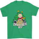 Christmas the Little Drummer Boy Funny Mens T-Shirt Cotton Gildan Irish Green