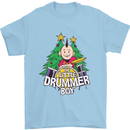 Christmas the Little Drummer Boy Funny Mens T-Shirt Cotton Gildan Light Blue