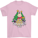 Christmas the Little Drummer Boy Funny Mens T-Shirt Cotton Gildan Light Pink
