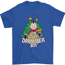 Christmas the Little Drummer Boy Funny Mens T-Shirt Cotton Gildan Royal Blue