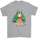 Christmas the Little Drummer Boy Funny Mens T-Shirt Cotton Gildan Sports Grey
