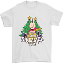 Christmas the Little Drummer Boy Funny Mens T-Shirt Cotton Gildan White