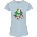 Christmas the Little Drummer Boy Funny Womens Petite Cut T-Shirt Light Blue