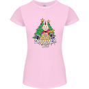Christmas the Little Drummer Boy Funny Womens Petite Cut T-Shirt Light Pink
