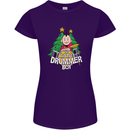 Christmas the Little Drummer Boy Funny Womens Petite Cut T-Shirt Purple