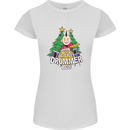 Christmas the Little Drummer Boy Funny Womens Petite Cut T-Shirt White