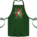 Cinco De Mayo Lets Fiesta Funny Gnomes Cotton Apron 100% Organic Forest Green