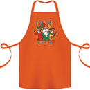 Cinco De Mayo Lets Fiesta Funny Gnomes Cotton Apron 100% Organic Orange