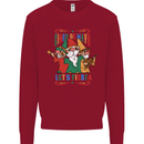 Cinco De Mayo Lets Fiesta Funny Gnomes Kids Sweatshirt Jumper Red