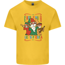 Cinco De Mayo Lets Fiesta Funny Gnomes Kids T-Shirt Childrens Yellow