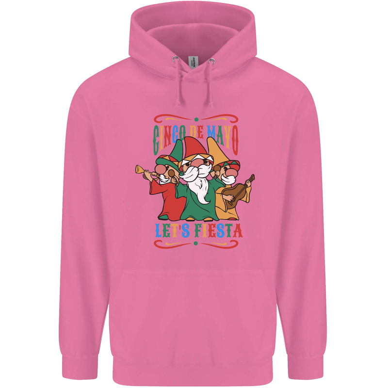 Cinco De Mayo Lets Fiesta Funny Gnomes Mens 80% Cotton Hoodie Azelea