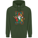 Cinco De Mayo Lets Fiesta Funny Gnomes Mens 80% Cotton Hoodie Forest Green