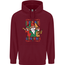 Cinco De Mayo Lets Fiesta Funny Gnomes Mens 80% Cotton Hoodie Maroon
