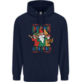 Cinco De Mayo Lets Fiesta Funny Gnomes Mens 80% Cotton Hoodie Navy Blue