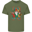 Cinco De Mayo Lets Fiesta Funny Gnomes Mens Cotton T-Shirt Tee Top Military Green