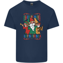 Cinco De Mayo Lets Fiesta Funny Gnomes Mens Cotton T-Shirt Tee Top Navy Blue
