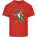 Cinco De Mayo Lets Fiesta Funny Gnomes Mens Cotton T-Shirt Tee Top Red