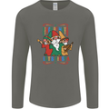 Cinco De Mayo Lets Fiesta Funny Gnomes Mens Long Sleeve T-Shirt Charcoal