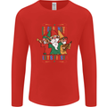 Cinco De Mayo Lets Fiesta Funny Gnomes Mens Long Sleeve T-Shirt Red