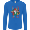 Cinco De Mayo Lets Fiesta Funny Gnomes Mens Long Sleeve T-Shirt Royal Blue