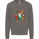 Cinco De Mayo Lets Fiesta Funny Gnomes Mens Sweatshirt Jumper Charcoal