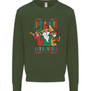 Cinco De Mayo Lets Fiesta Funny Gnomes Mens Sweatshirt Jumper Forest Green