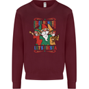 Cinco De Mayo Lets Fiesta Funny Gnomes Mens Sweatshirt Jumper Maroon