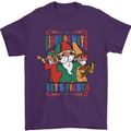 Cinco De Mayo Lets Fiesta Funny Gnomes Mens T-Shirt 100% Cotton Purple