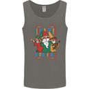 Cinco De Mayo Lets Fiesta Funny Gnomes Mens Vest Tank Top Charcoal