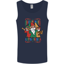 Cinco De Mayo Lets Fiesta Funny Gnomes Mens Vest Tank Top Navy Blue