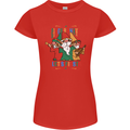 Cinco De Mayo Lets Fiesta Funny Gnomes Womens Petite Cut T-Shirt Red