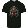 Circus Clown Weightlifting Gym Bodybuilding Kids T-Shirt Childrens Black