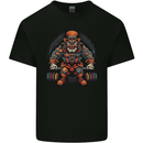 Circus Clown Weightlifting Gym Bodybuilding Kids T-Shirt Childrens Black
