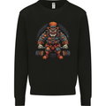Circus Clown Weightlifting Gym Bodybuilding Mens Sweatshirt Jumper Black