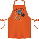 Class of 2000 BC Funny Dinosaur T-Rex Cotton Apron 100% Organic Orange