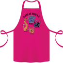 Class of 2000 BC Funny Dinosaur T-Rex Cotton Apron 100% Organic Pink