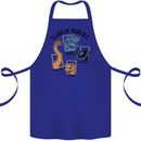 Class of 2000 BC Funny Dinosaur T-Rex Cotton Apron 100% Organic Royal Blue