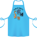Class of 2000 BC Funny Dinosaur T-Rex Cotton Apron 100% Organic Turquoise